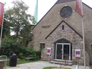 Front entrance of the Burgdorff Cultural Center, Maplewood, NJ